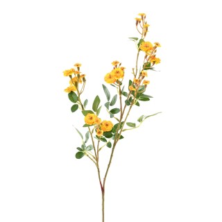 Dekorative Kunstrose Gelb - 77cm Hoch - Pflegefrei und Stilvoll