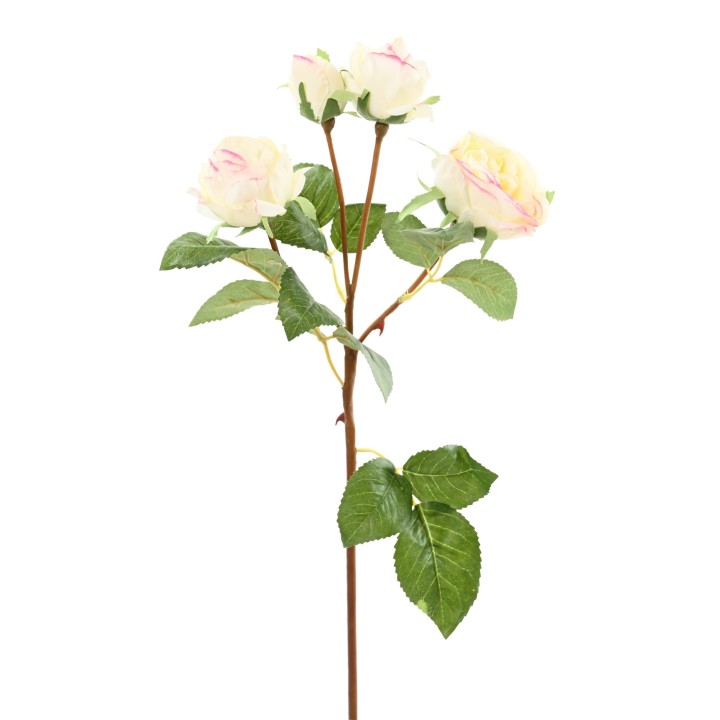 Künstliche Rose Weiss, ca. 60cm – Pflegeleichte Schönheit