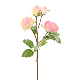 Künstliche Rose Pink 60cm - Pflegeleichte Schönheit