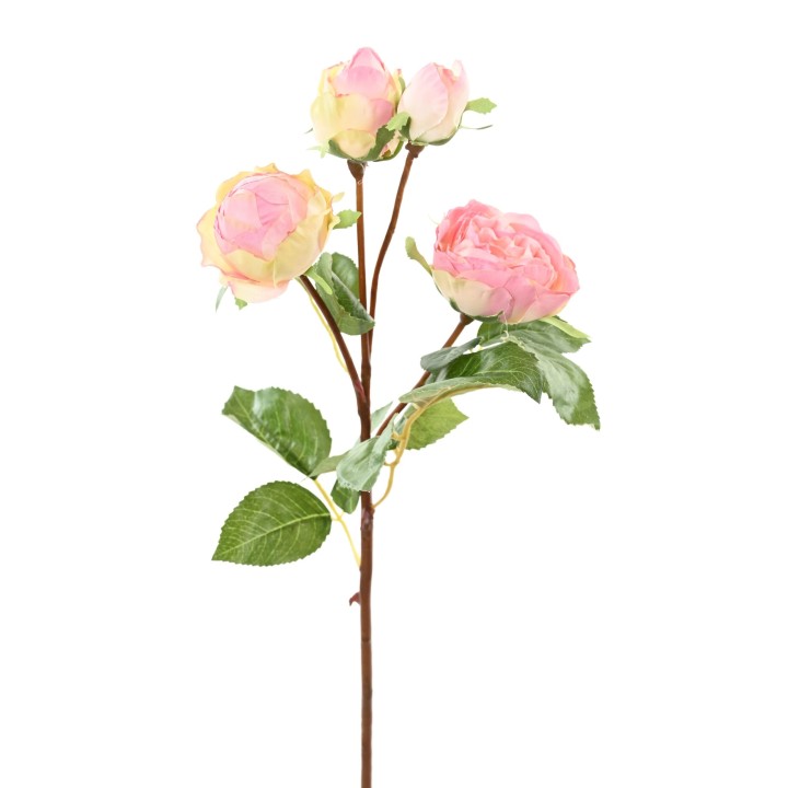 Künstliche Rose Pink 60cm - Pflegeleichte Schönheit