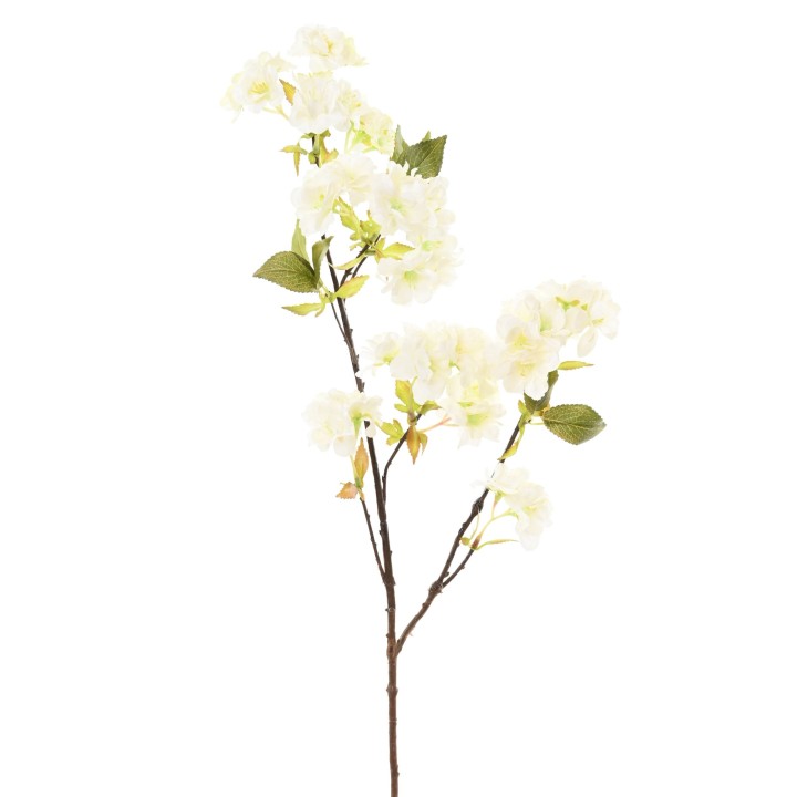 Künstlicher Kirschblütenzweig 80 cm, Weiss