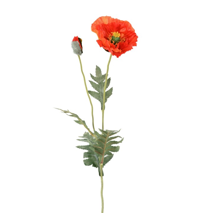 Elegante Kunstblume Orange - 72 cm - Lebensecht und Pflegeleicht