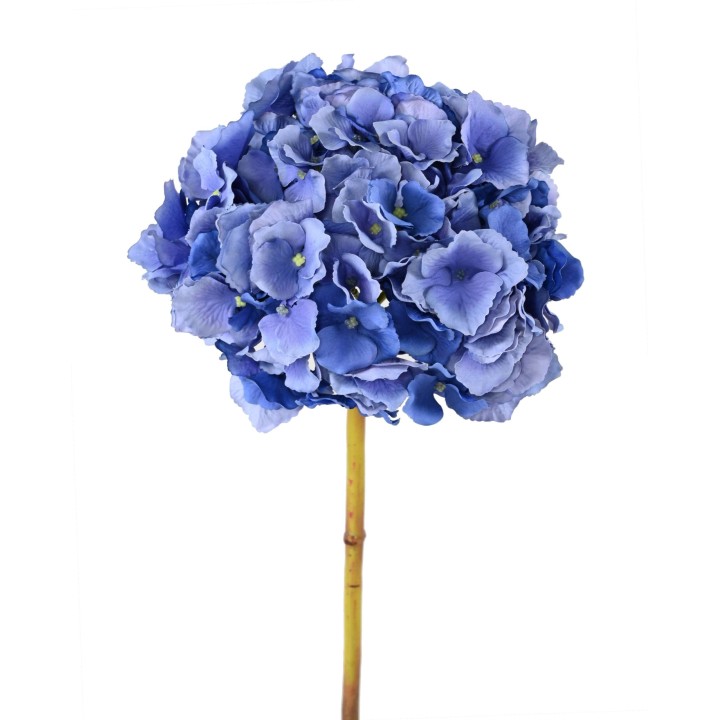 Künstliche Hortensie, Blau, 45cm – Pflegeleichte Deko