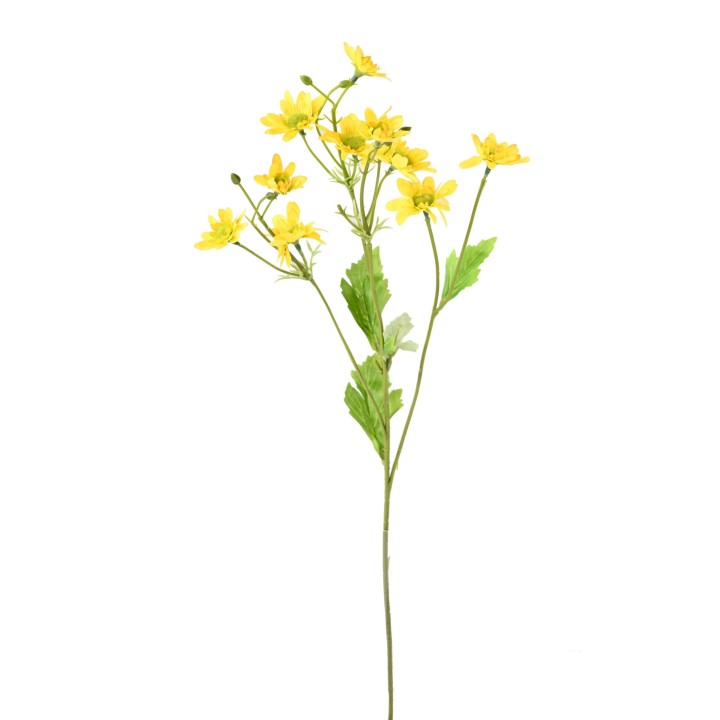 Dekorative Kunst-Chrysantheme - Leuchtend Gelb, 55 cm