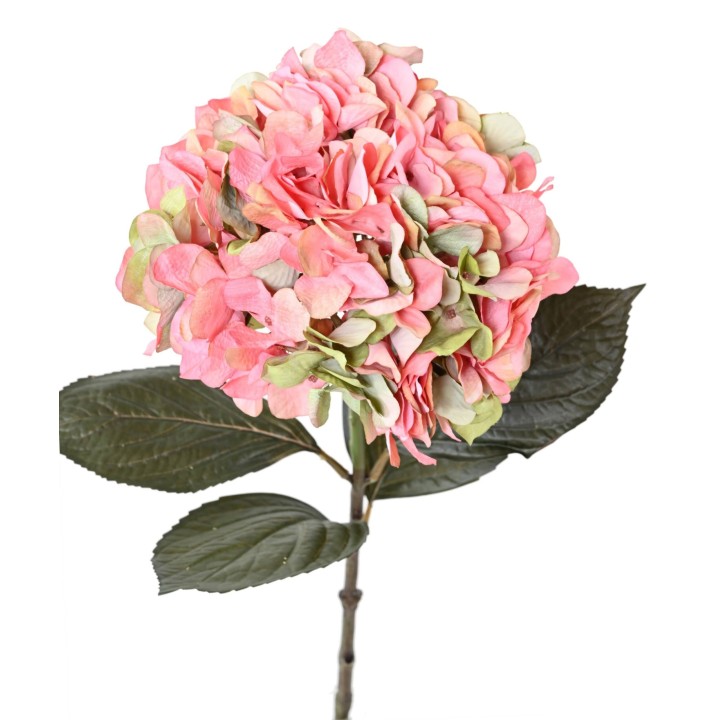 Dekorative Kunst-Hortensie Pink 65cm - Pflegeleichte Eleganz