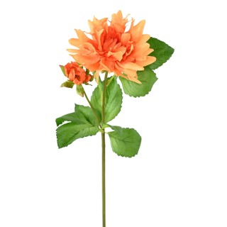 Künstliche Dahlie Orange 75cm - Lebendige Akzente ohne Pflege