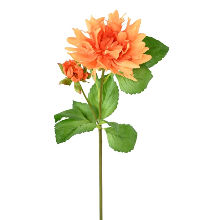 Künstliche Dahlie Orange 75cm - Lebendige Akzente ohne Pflege