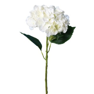Künstliche Hortensie Weiss - 55 cm - Pflegeleicht und Dekorativ