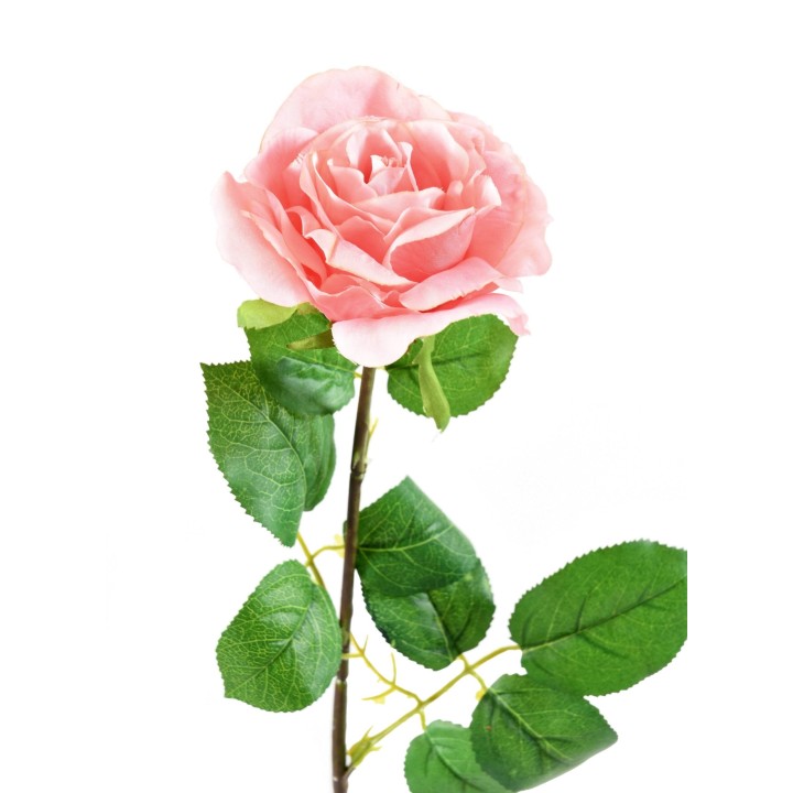 Künstliche Rose Pink 66cm - Immer Bluhend