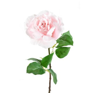 Künstliche Rose Lichtrosa - 66 cm - Pflegeleichte Dekoration