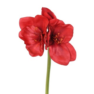 Kunst-Amaryllis, Rot, 60 cm - Pflegefrei und Elegant