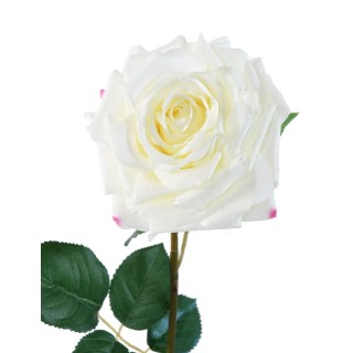 Künstliche weisse Rose 74cm - Pflegeleicht und elegant