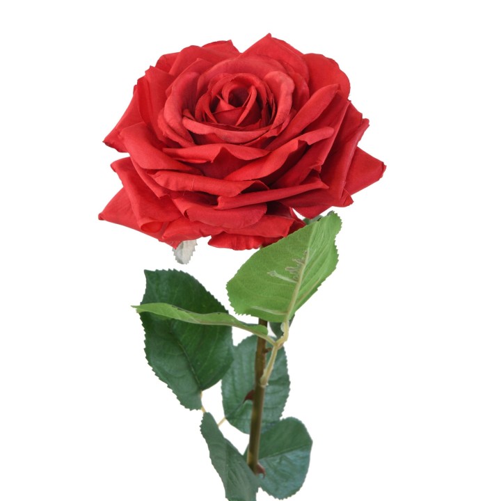 Künstliche Rose Rot 74cm - Pflegeleicht und Dekorativ