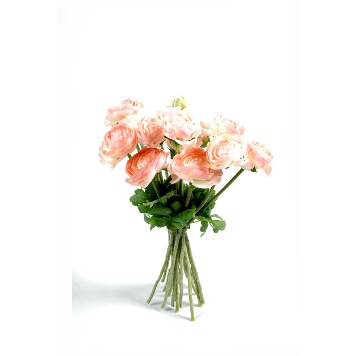 Ranunkel-Kunststrauss, Pink, ca. 31 cm hoch