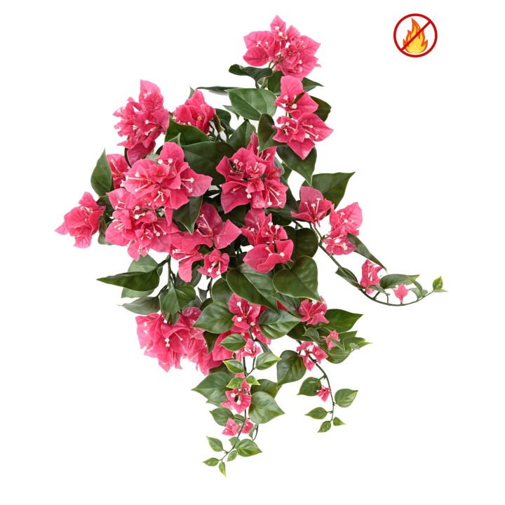 Lebensechte Bougainvillea Hängepflanze, Fuchsia, 40cm