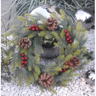 Premium Winterkranz Exklusiv - 45cm Durchmesser