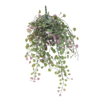 Premium Dicondra Hängepflanze Kunstpflanze, UV-Beständig, 50cm