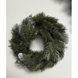 Winterkranz Lamia - Kunst-PVC mit Schneeeffekt - 45 cm