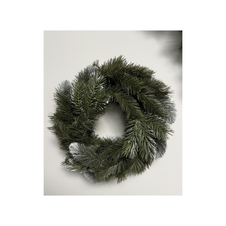 Winterkranz Lamia - Kunst-PVC mit Schneeeffekt - 45 cm