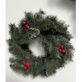 Deko-Kranz Iza aus PVC - 45 cm Durchmesser, mit Beeren und Schnee