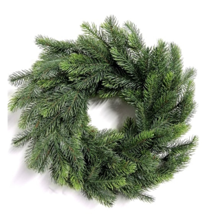 Künstlicher Spritzguss-Kranz Nevada 45 cm