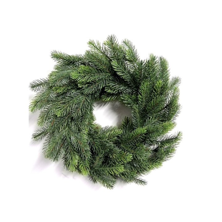 Künstlicher Spritzguss-Kranz Nevada 45 cm