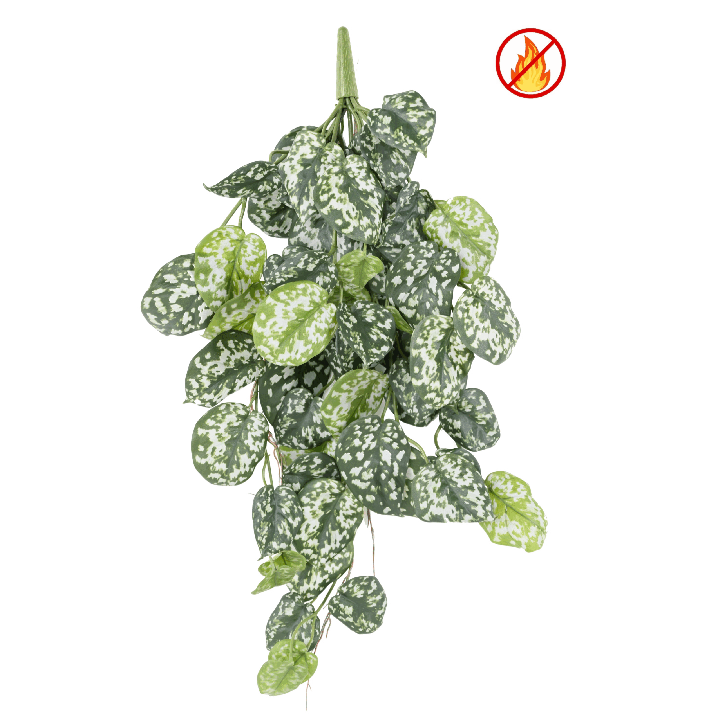 Künstliche Scindapsus Hängepflanze, 75cm - Schwer Entflammbar und Wartungsfrei