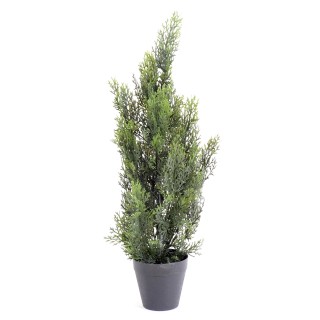 Künstlicher Zypressenbaum UV-beständig, 60 cm, Grün
