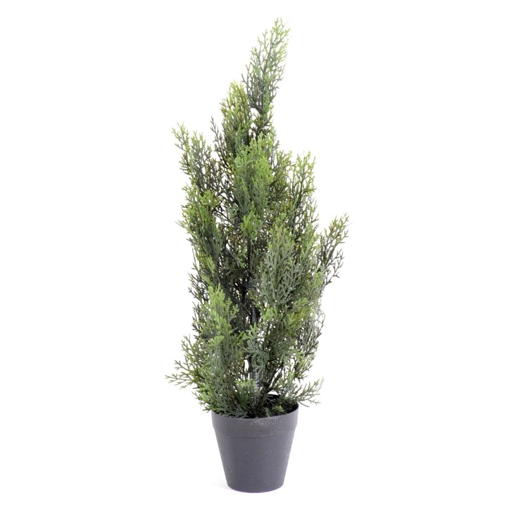 Künstlicher Zypressenbaum UV-beständig, 60 cm, Grün
