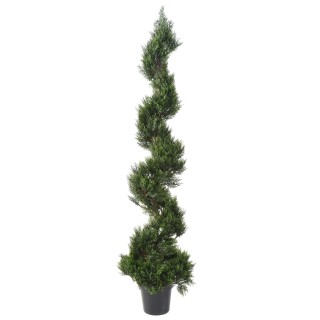 Künstlicher Zypressenbaum 180cm - Spiralförmig Grün