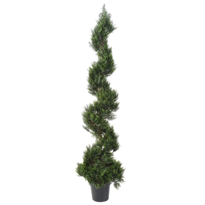 Künstlicher Zypressenbaum 180cm - Spiralförmig Grün