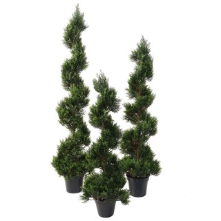 Künstlicher Zypressenbaum 125 cm Grün Pflegefrei