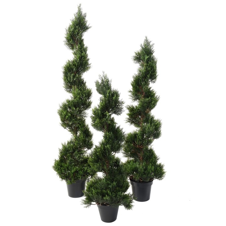 Künstlicher Zypressenbaum 125 cm Grün Pflegefrei
