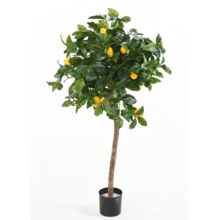 Kunst-Zitronenbaum, 110cm, mit gelben Früchten