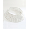 Rattan Weihnachtsbaumrock weiss 50x60 cm - Weihnachtsbaumstaender-Abdeckung