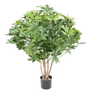 UV-beständiger Schefflera Kunstbusch, 90cm, Grün