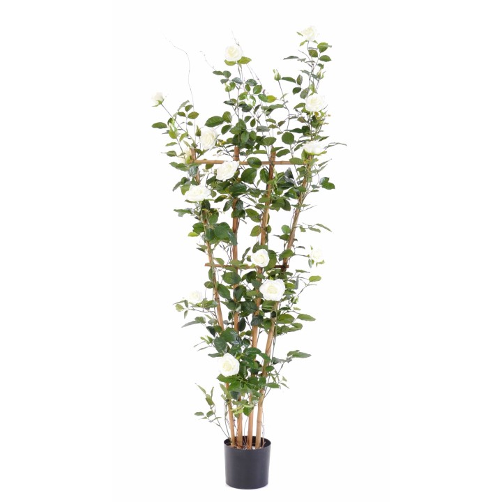 Edler Kunst-Rosenbaum 160cm - Weiss