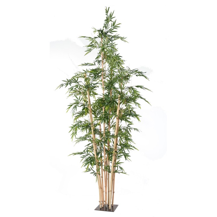 Riesen-Kunstbambus – 400 cm hoch, naturgrün