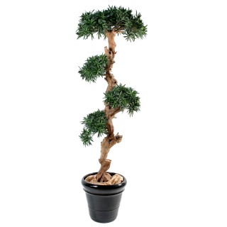 Künstlicher Podocarpus Wolkenbaum - 110cm Hoch, Grün