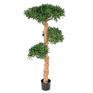 Premium Künstlicher Podocarpus Baum - 110 cm - Naturgetreu Grün