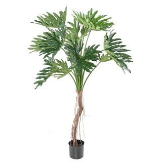 Philodendron Selloum Kunstbaum, 150 cm hoch, in Grün