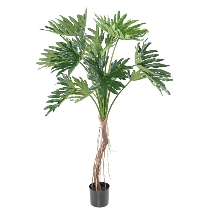 Philodendron Selloum Kunstbaum, 150 cm hoch, in Grün
