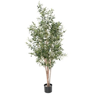Hochwertiger Kunst-Olivenbaum, ca. 170cm, gruen
