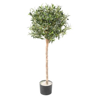 Künstlicher Olivenbaum 120cm Silbergrüne Blätter