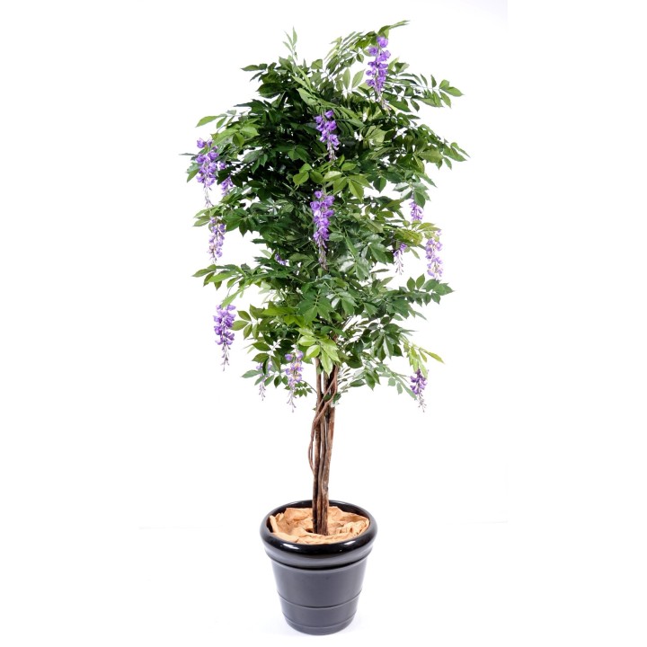 Künstlicher Glyzinienbaum 'Wisteria', 150cm, Violett