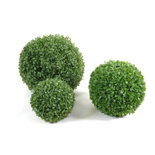 Detailgetreue Kunst-Buchsbaumkugel, 75 cm Höhe