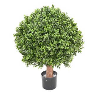 Künstliche Buchsbaum-Kugel auf Stamm, 65 cm
