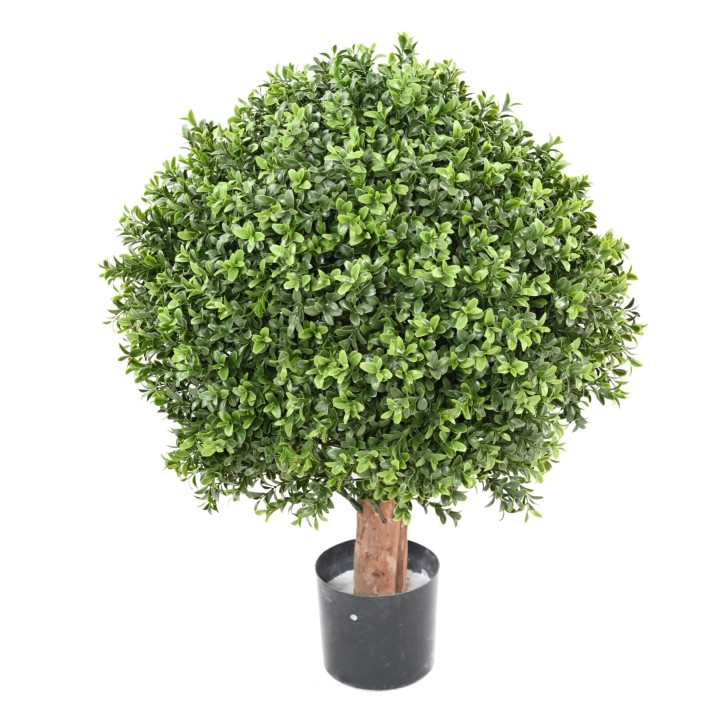 Künstliche Buchsbaum-Kugel auf Stamm, 65 cm