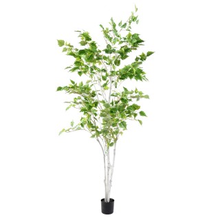 Realistischer Birkenbaum Kunstpflanze 180cm - Lebendiges Grün