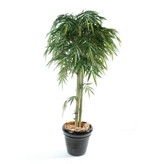 Grosser Kunst-Bambus 180cm - Naturgetreu & Pflegeleicht Grün